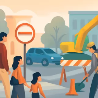 Restricciones en calle Alberdi por obras en la Terminal de Ómnibus de Guaymallén