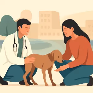 Recuperación de Aura tras maltrato y abandono en la ruta de Circunvalación de Bariloche