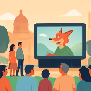 Proyección solidaria al aire libre de Zootopía 2 en General Villegas