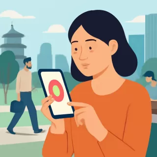 App minimalista en China exige confirmación diaria para alertar emergencias