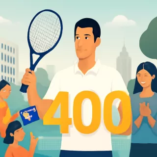 Novak Djokovic logra 400 victorias en Grand Slams y empata récord en el Abierto de Australia