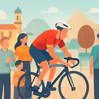 Nicolás Tivani participa en la Vuelta a San Juan como representante de Pocito