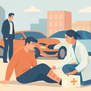 Accidente múltiple en Avenida 122 de La Plata deja un hombre con fractura expuesta