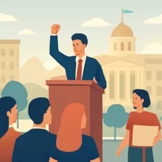 Da Silva convocó a jóvenes a dar la batalla cultural contra una "dictadura de izquierda"