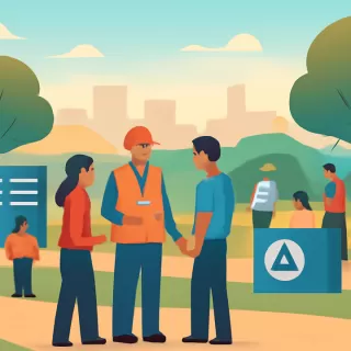 El 911 y Defensa Civil participaron en actividades de prevención en el Parque del Bicentenario