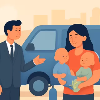 Madre de mellizos que requieren oxígeno recibe camioneta para traslados