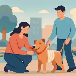 Pomelo, perro rescatado en Eldorado, inicia nueva vida en Montecarlo tras cirugía y adopción