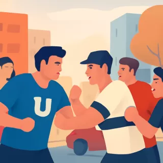 Violento enfrentamiento entre hinchas de Universidad de Chile y Colo Colo en Lirquén