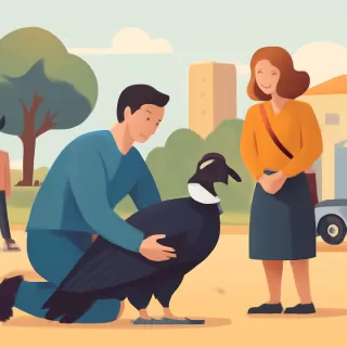 Rescatan en Córdoba a un cóndor andino que no podía volar