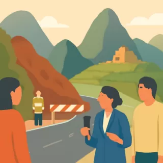 Cierre temporal del camino amazónico a Machu Picchu por desprendimiento de tierra en Perú