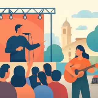 Segunda Luna del Festival Nacional de Folklore en Cosquín con la proclama de Hugo Rivella