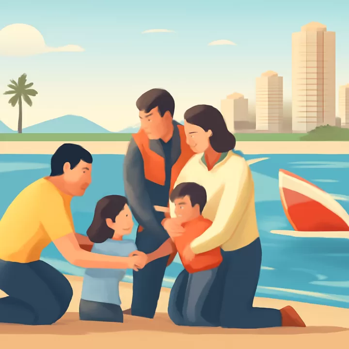 Hermanos de La Plata rescatan a familia tras vuelco de lancha en Punta del Este