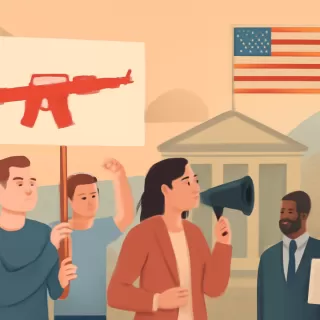 El lobby de las armas critica al gobierno de Trump durante protestas en Estados Unidos