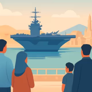 El portaviones estadounidense Abraham Lincoln llega al Medio Oriente