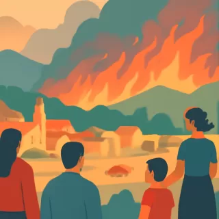 Incendios forestales rodean Cholila, Chubut, y generan alarma por avance incontrolable