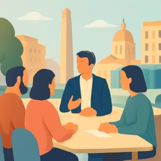 Reunión de trabajo con delegados de localidades en General Villegas