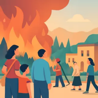 Incendio forestal avanza en Cholila y mantiene en alerta a la comunidad