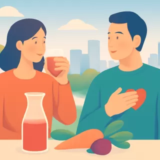 Beneficios del jugo de remolacha y zanahoria para la salud cardiovascular