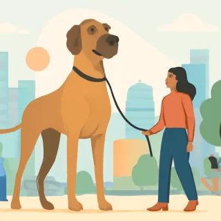 Minnie, la Gran Danés de Connecticut, reconocida como la perra viva más alta del mundo por Guinness World Records