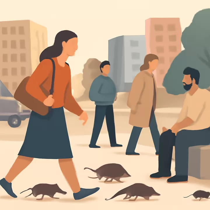 Ratas invaden calle de Parque Rodó en Montevideo; Intendencia atribuye causa a personas en situación de calle