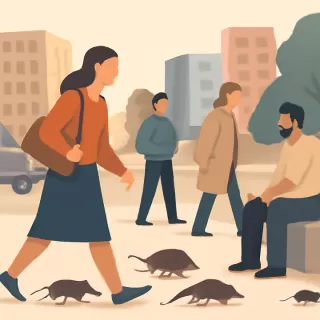 Ratas invaden calle de Parque Rodó en Montevideo; Intendencia atribuye causa a personas en situación de calle