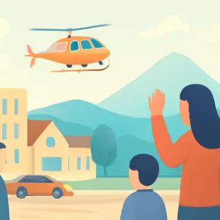 Helicóptero de Bariloche vuelve tras asistir en incendios en Chubut