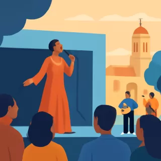 Susana Baca actuó en el Festival Nacional de Folklore de Cosquín 2026