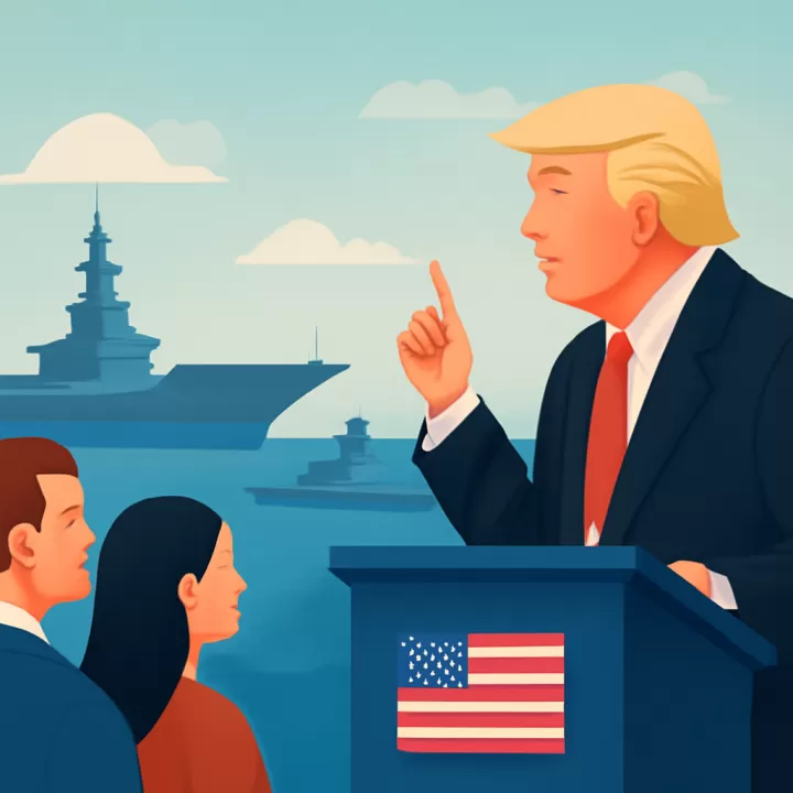 Trump afirma tener una gran armada cerca de Irán, mayor que la enviada a Venezuela