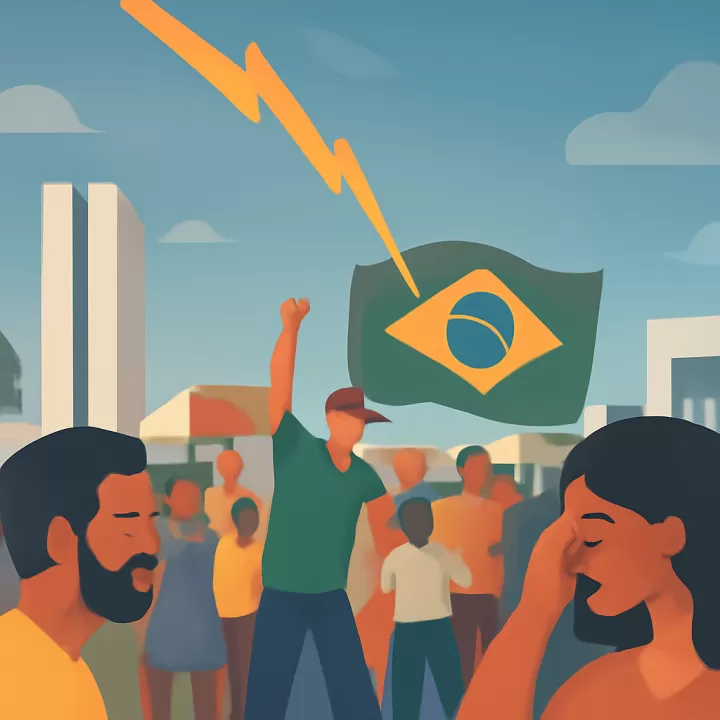 Rayo impacta en marcha pro Bolsonaro en Brasilia y deja más de 30 heridos