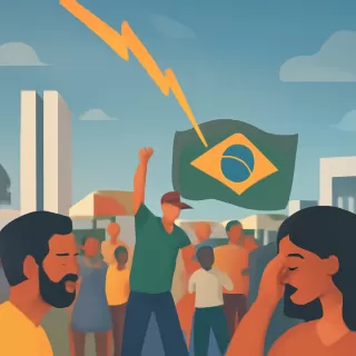 Rayo impacta en marcha pro Bolsonaro en Brasilia y deja más de 30 heridos