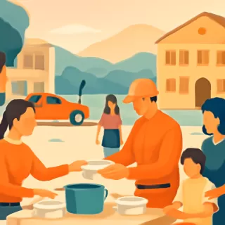 Vecinos y escuelas de Esquel elaboran más de 250 viandas diarias para brigadistas contra incendios