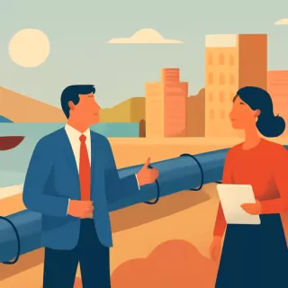 Southern Energy adquirió caños para exportar gas desde las costas de Río Negro