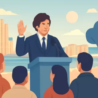 Javier Milei sigue su gira en Mar del Plata durante la baja temporada turística