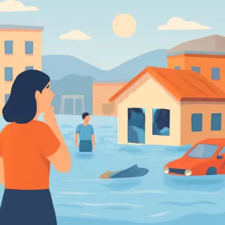 Crecida histórica en Zonda provoca daños en comercios y viviendas sin víctimas