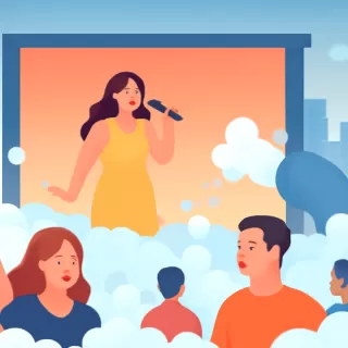 Martu estuvo en la fiesta de la espuma de CIF en Mar del Plata