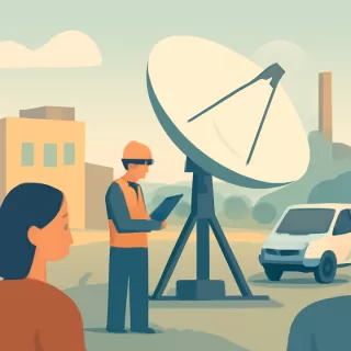 Starlink instala base terrestre en el parque industrial de Chivilcoy, Buenos Aires