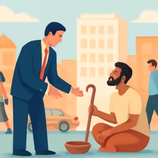 Descubren que hombre que mendigaba en India es millonario