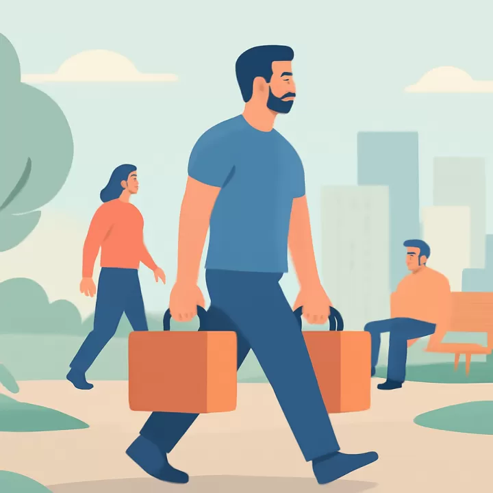 Qué es la caminata del granjero, el ejercicio que mejora fuerza y equilibrio