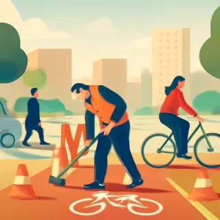 San Martín inició la construcción de una ciclovía en el carril San Pedro