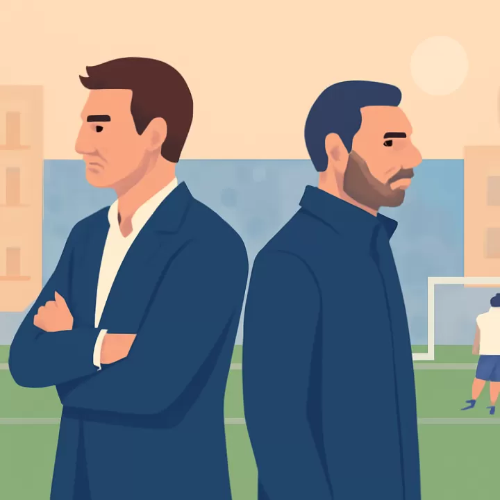 Barros Schelotto y Tevez se ignoraron antes del partido entre Vélez y Talleres