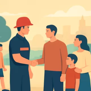 Bomberos de General Villegas y Piedritas valoraron el respaldo del público en la cantina del Verano Folclórico 2026