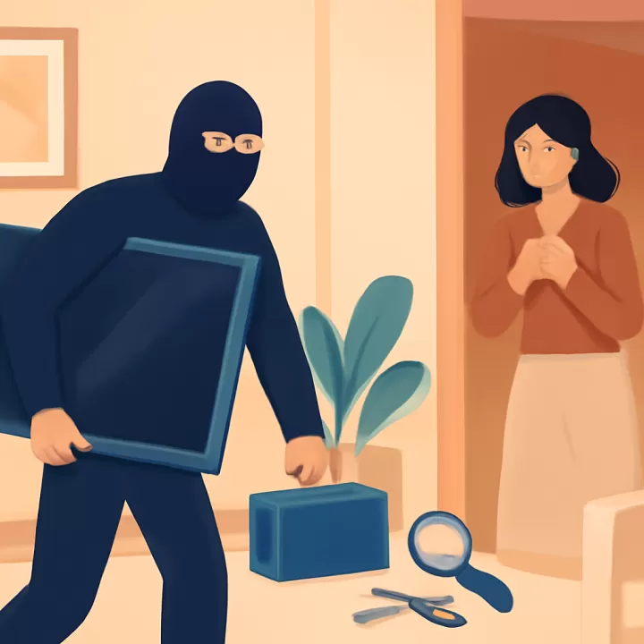 Entradera en barrio Palazzo: robaron un televisor, una freidora y herramientas de peluquería