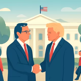 Gustavo Petro y Donald Trump se reúnen en la Casa Blanca para tratar la relación bilateral