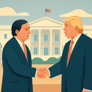 Petro y Trump concluyen reunión en la Casa Blanca con mensaje de distensión bilateral