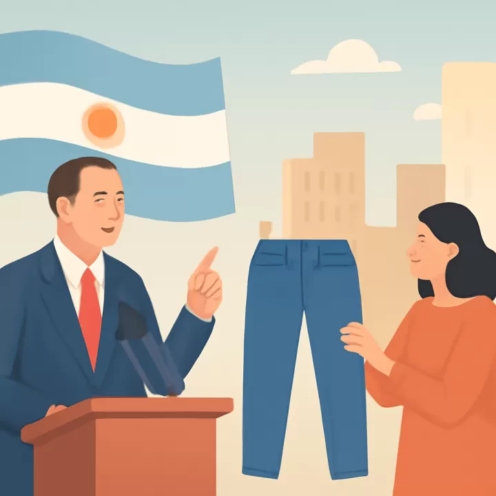 Manuel Adorni respalda la apertura de importaciones y reduce preocupación por impacto laboral con ejemplo de jeans