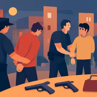 Detienen a sospechosos y secuestran armas y objetos robados en Las Heras y Ciudad de Mendoza