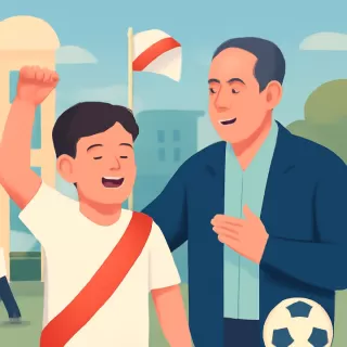 Claudio Echeverri celebra el ingreso de su sobrino a las inferiores de River