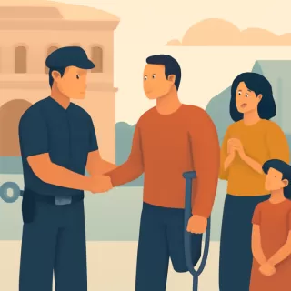 Policía de San Juan agradece apoyo tras amputación por accidente en Capital