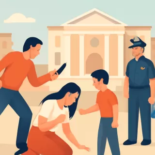 Intento de femicidio en Santa Lucía: ataque por celos frente a uno de los hijos de la víctima