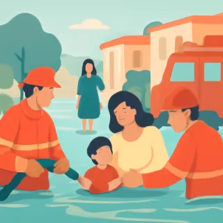 Bomberos intervienen en Puerto Deseado por anegamientos tras lluvias intensas